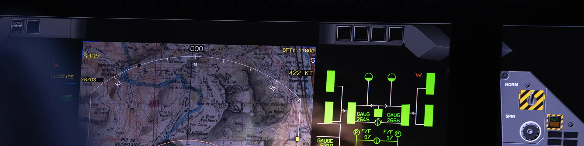 Photo d'un cadran de rafale ULIS.